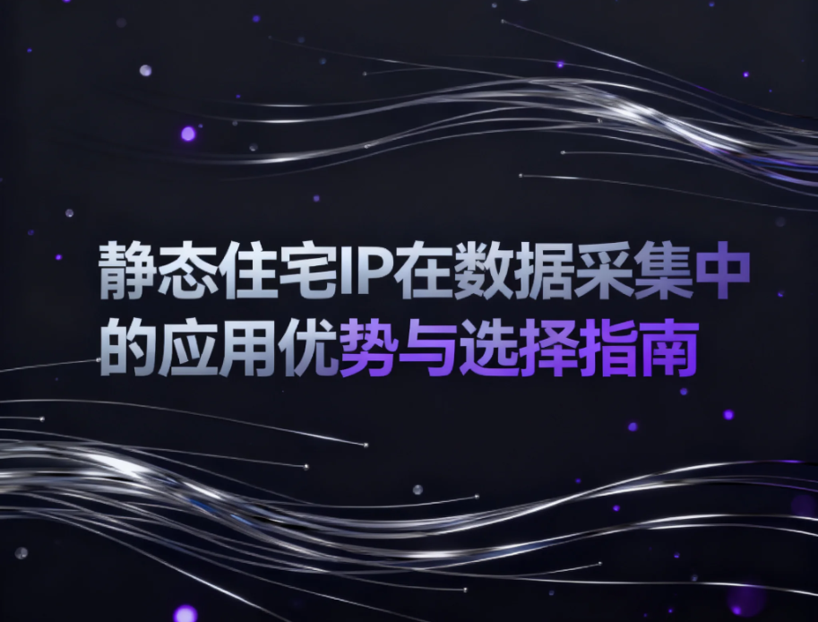 静态住宅IP在数据采集中的应用优势与选择指南