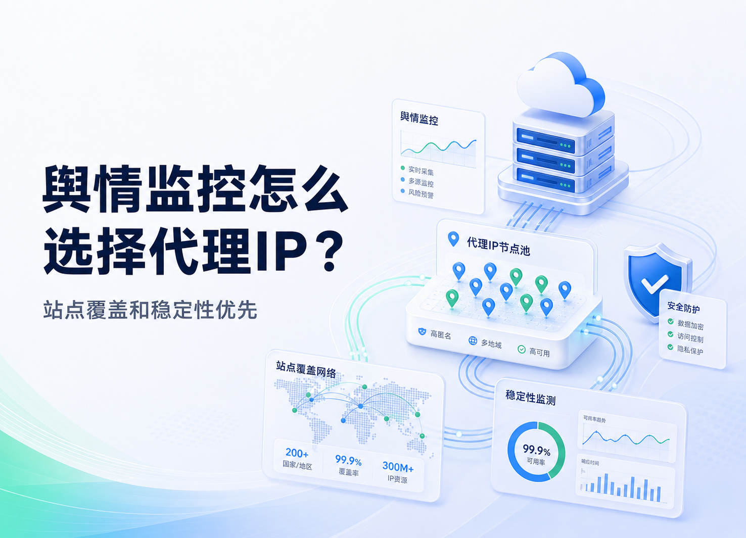 舆情监控怎么选择代理IP？站点覆盖和稳定性优先