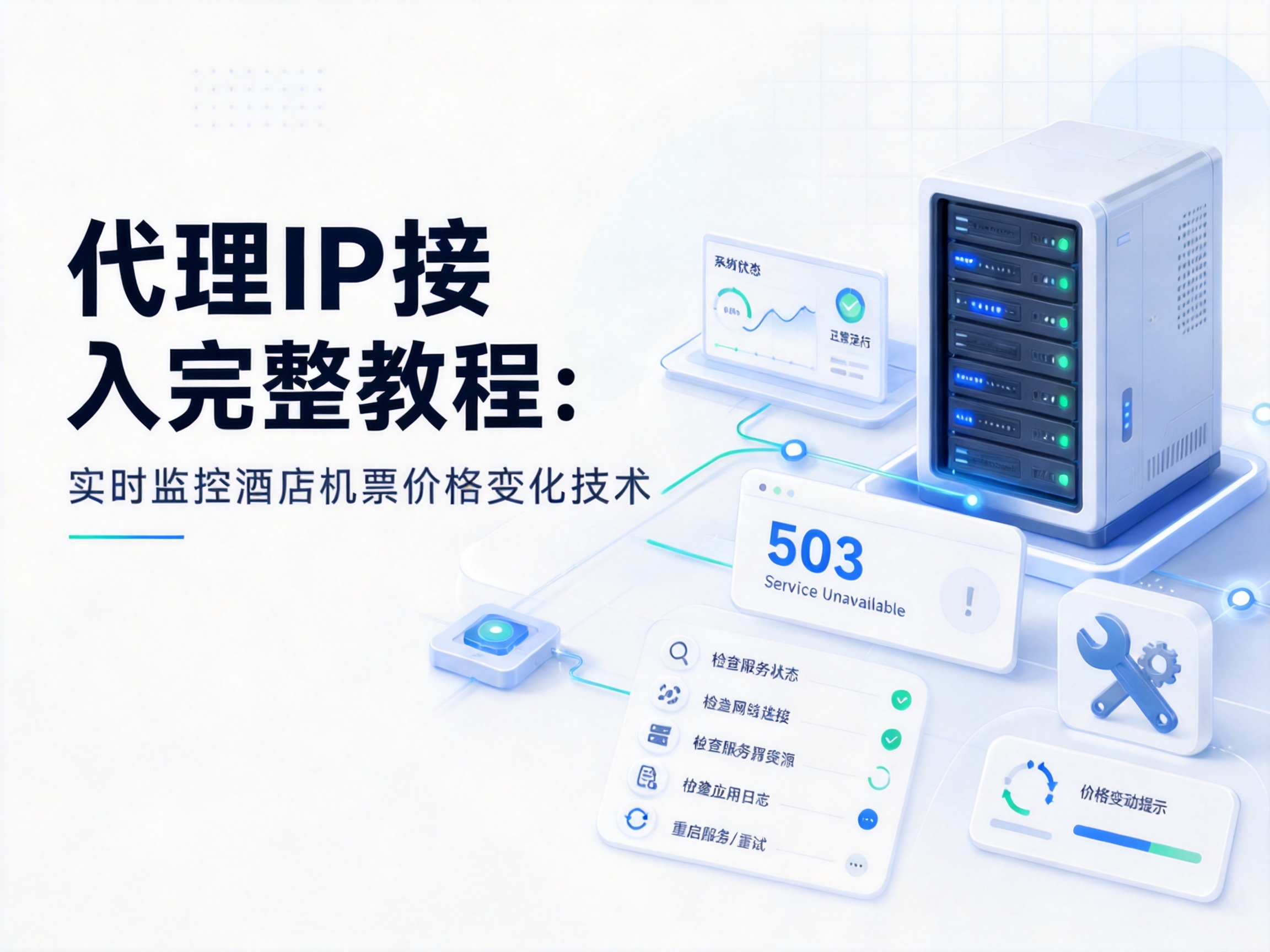 代理IP接入完整教程：实时监控酒店机票价格变化技术