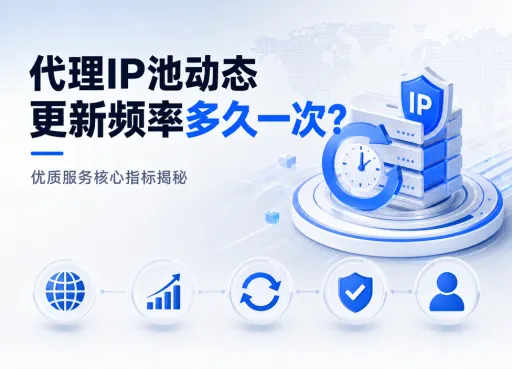 代理IP池动态更新频率多久一次？优质服务核心指标揭秘