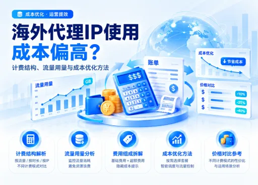 海外代理IP使用成本偏高？计费结构、流量用量与成本优化方法