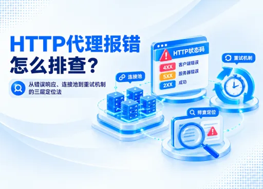 HTTP代理报错怎么排查？从错误响应、连接池到重试机制的三层定位法
