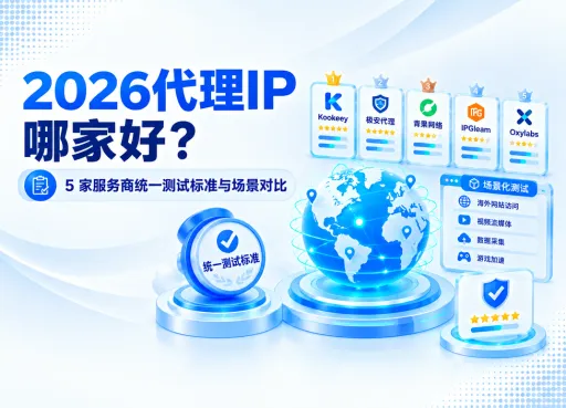 2026代理IP哪家好？5 家服务商统一测试标准与场景对比