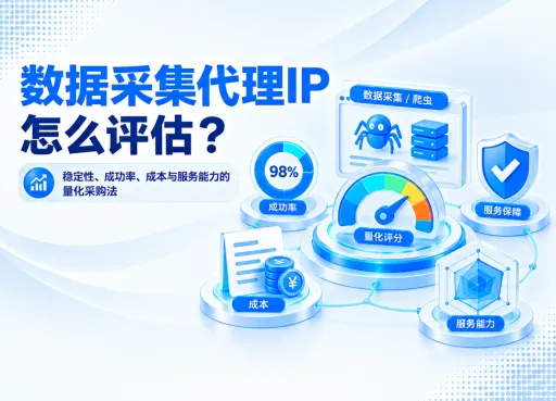 数据采集代理IP怎么评估？稳定性、成功率、成本与服务能力的量化采购法