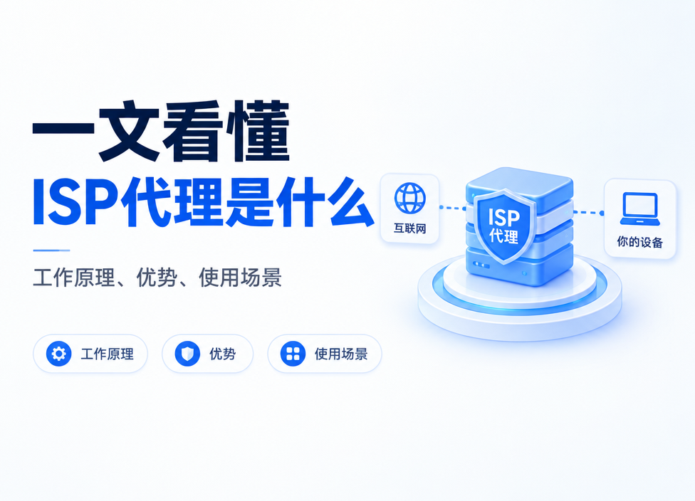 ISP代理是什么？工作原理、优势与使用场景一文看懂