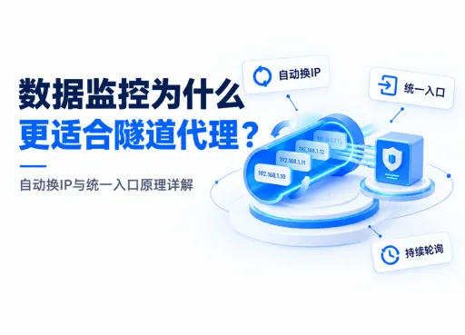 数据监控为什么更适合隧道代理？自动换IP与统一入口原理详解