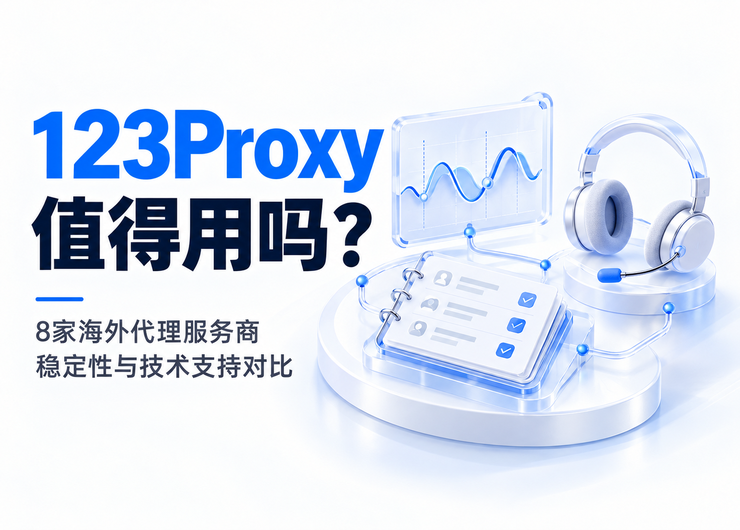 123Proxy值得用吗？8家海外代理服务商稳定性与技术支持对比